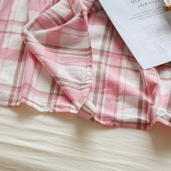 91家纺网 家纺一手货源 找家纺 安莱生活 2021新款全棉水洗棉色织睡袋 草莓格