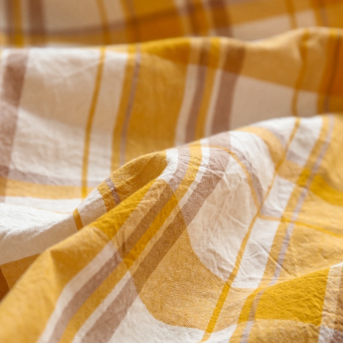 91家纺网 家纺一手货源 找家纺 安莱生活 2021新款全棉水洗棉色织睡袋 芒果格