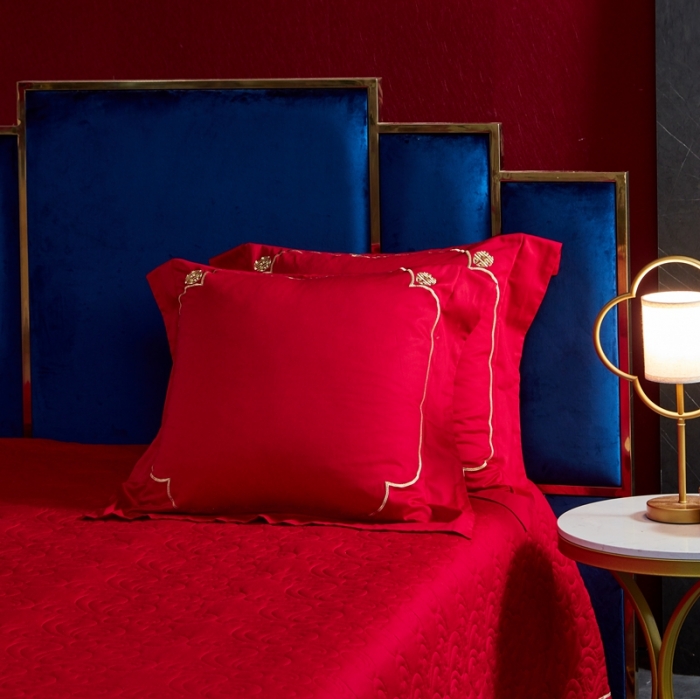 91家纺网 家纺一手货源 找家纺 总）高大尚 2021新款60s长绒棉系列婚庆多件套 钟爱一生