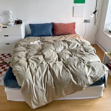 91家纺网 家纺一手货源 找家纺 （总）例外Home2021新款天鹅绒四件套混搭系列四件套