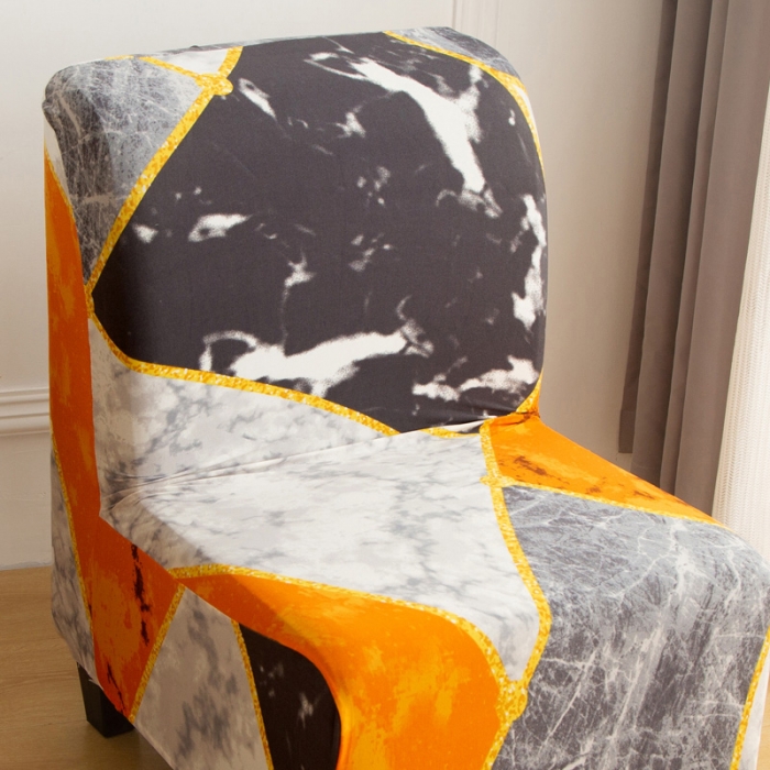 91家纺网 家纺一手货源 找家纺 兴妮雅家纺2021新款印花胖椅子套 乐享生活-橙