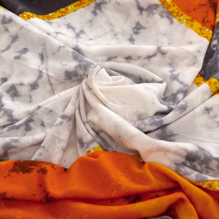 91家纺网 家纺一手货源 找家纺 兴妮雅家纺2021新款印花胖椅子套 乐享生活-橙