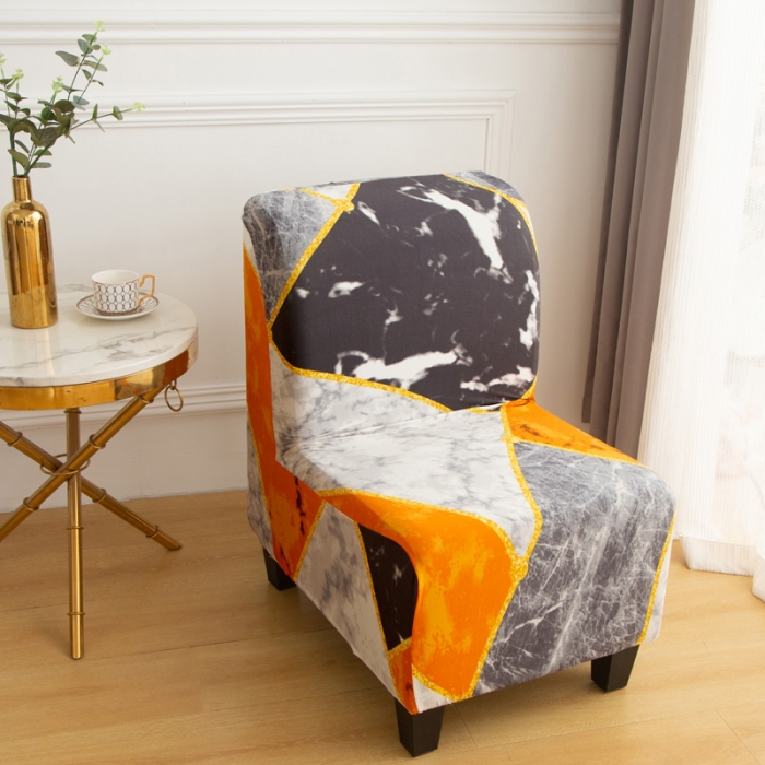 91家纺网 家纺一手货源 找家纺 兴妮雅家纺2021新款印花胖椅子套 乐享生活-橙