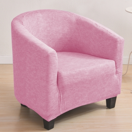 91家纺网 家纺一手货源 找家纺 弹力单人印花卡座沙发套 咖啡厅全包沙发罩 防尘半圆圈椅套