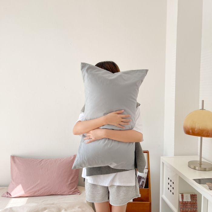 91家纺网 家纺一手货源 找家纺 时年家纺2021新款全棉磨毛纯色混搭四件套 奶酪蜜糖