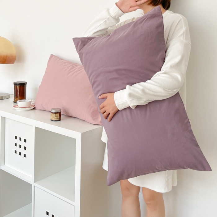 91家纺网 家纺一手货源 找家纺 时年家纺2021新款全棉磨毛纯色混搭四件套 桃桃苏打