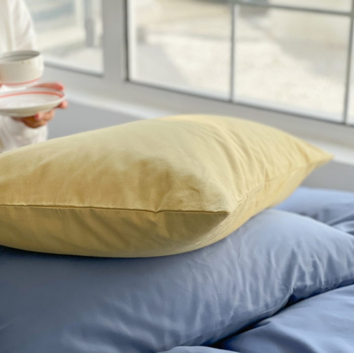 91家纺网 家纺一手货源 找家纺 时年家纺2021新款全棉磨毛纯色混搭四件套 芝士盐盐