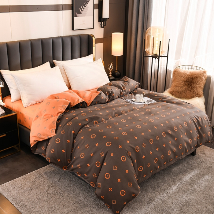 91家纺网 家纺一手货源 找家纺 赫然家纺 新款斜纹磨毛单品被套 路易斯