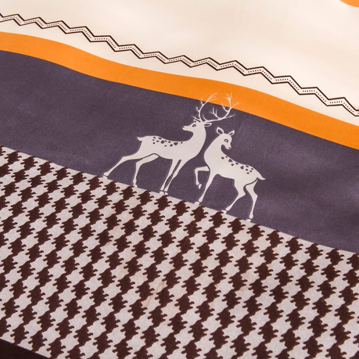 91家纺网 家纺一手货源 找家纺 赫然家纺 新款斜纹磨毛单品被套 麋鹿之家