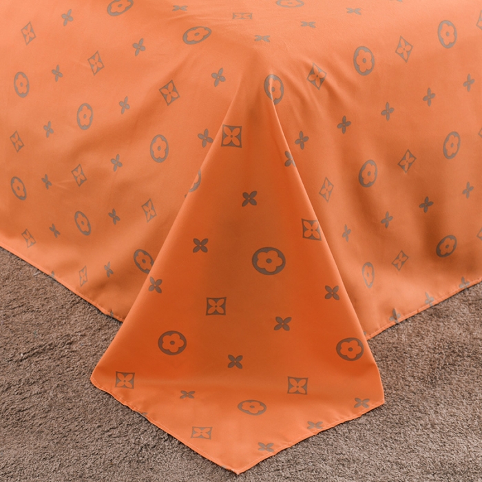 91家纺网 家纺一手货源 找家纺 赫然 130g生态长绒棉贡棉植物羊绒加厚斜纹磨毛四件套路易斯