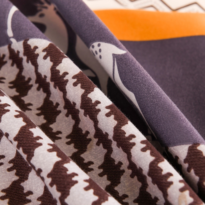 91家纺网 家纺一手货源 找家纺 赫然130g生态长绒棉贡棉植物羊绒加厚斜纹磨毛四件套麋鹿之家