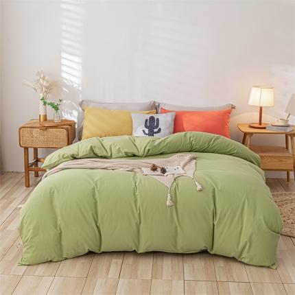 91家纺网 家纺一手货源 找家纺 （总）蓝巢家纺 2021新款全棉色织水洗棉四件套