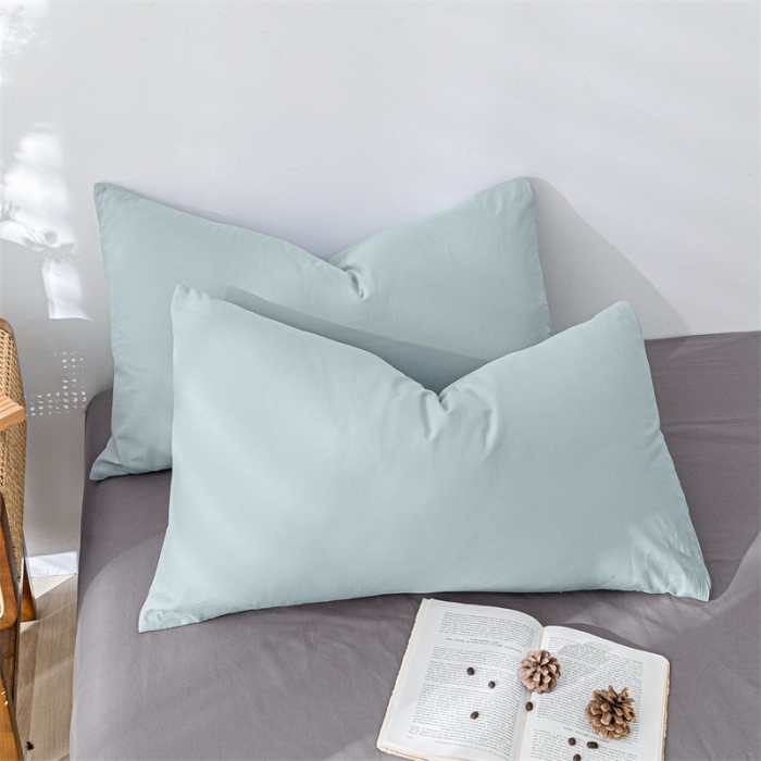 91家纺网 家纺一手货源 找家纺 蓝巢家纺 2021新款全棉色织水洗棉四件套 混搭-繁星蓝