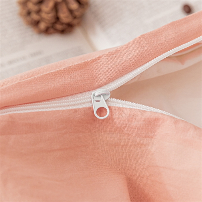 91家纺网 家纺一手货源 找家纺 蓝巢家纺 2021新款全棉色织水洗棉四件套 混搭-香叶粉