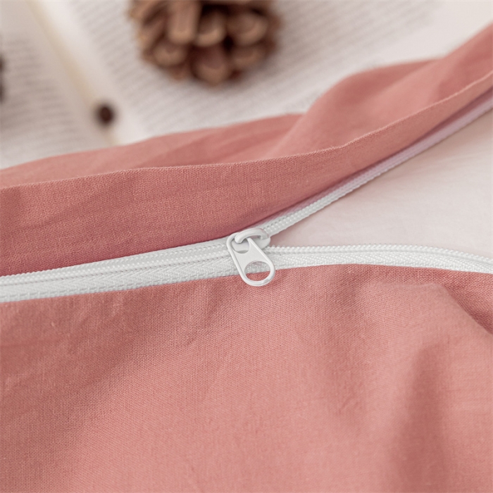 91家纺网 家纺一手货源 找家纺 蓝巢家纺 2021新款全棉色织水洗棉单被套 混搭-浅豆沙