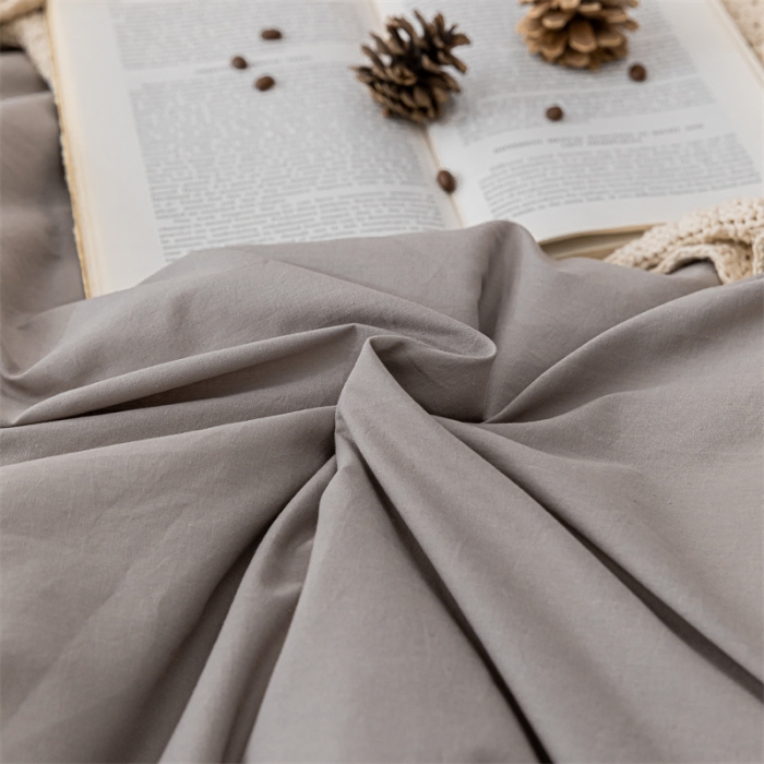 91家纺网 家纺一手货源 找家纺 蓝巢家纺 2021新款全棉色织水洗棉单被套 浅灰粉