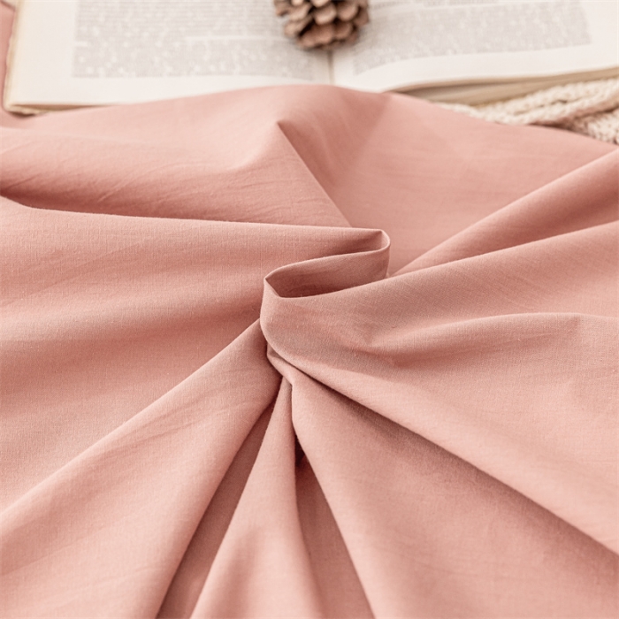 91家纺网 家纺一手货源 找家纺 蓝巢家纺 2021新款全棉色织水洗棉单枕套48*74*1 珊瑚红卡其