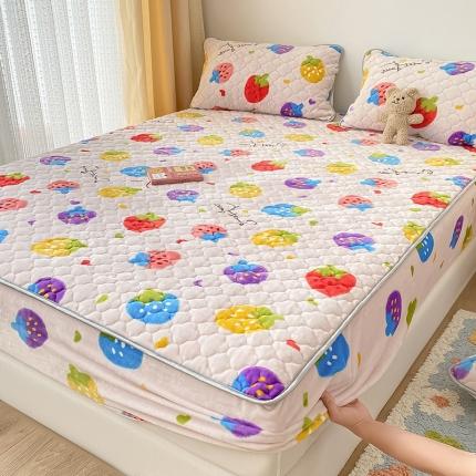 91家纺网 家纺一手货源 找家纺 （总）预言家纺 2023新款牛奶绒夹棉床笠