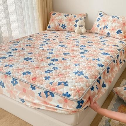 91家纺网 家纺一手货源 找家纺 （总）预言家纺 2023新款牛奶绒夹棉床笠