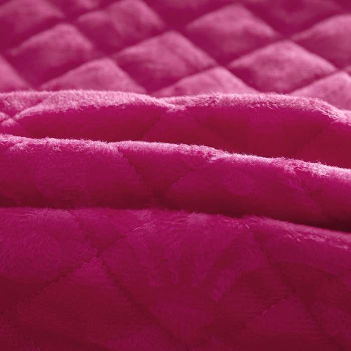 91家纺网 家纺一手货源 找家纺 网红馆2025新款天鹅绒夹棉单床裙 浅忆拾光-玫红