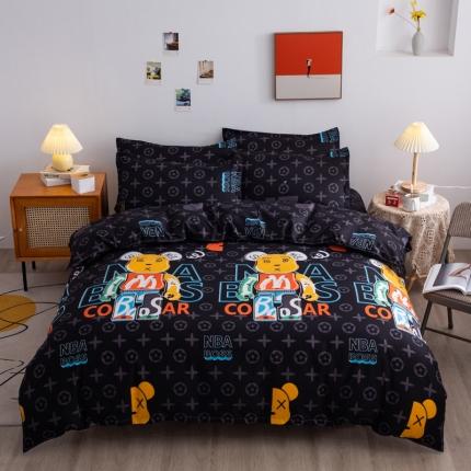 乐居坊 2025新款芦荟棉单被套 潮牌熊