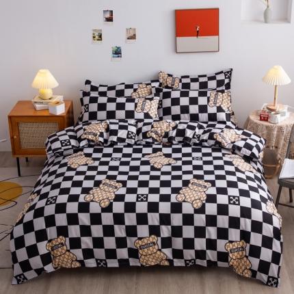 乐居坊 2025新款芦荟棉单被套 时尚熊