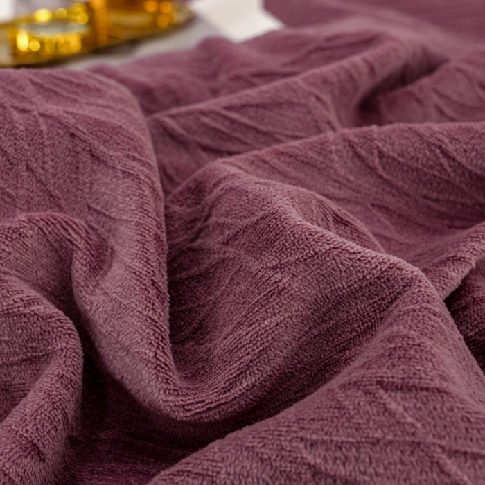 91家纺网 家纺一手货源 找家纺 骏腾 2022新款酒店风雕花牛奶绒刺绣款四件套-浪漫满屋 豆沙