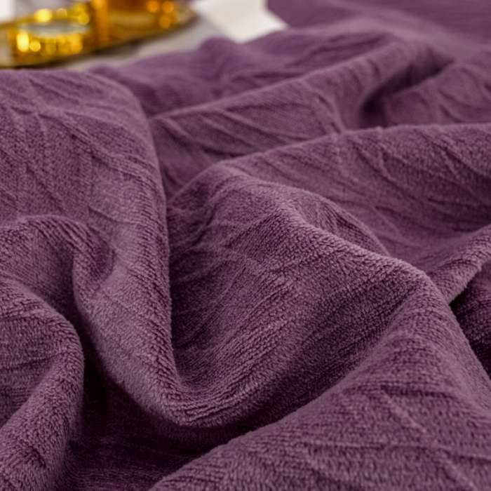 91家纺网 家纺一手货源 找家纺 骏腾 2022新款酒店风雕花牛奶绒刺绣款四件套-浪漫满屋 风铃紫