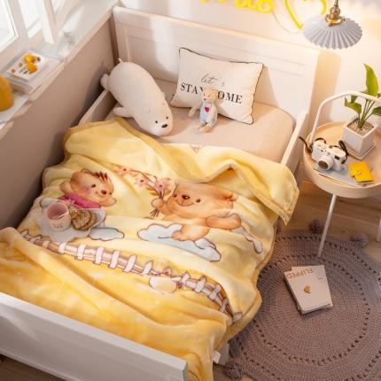 （总）倍美毯业 2023新款儿童婴儿毛毯云毯童毯幼儿园午睡盖毯