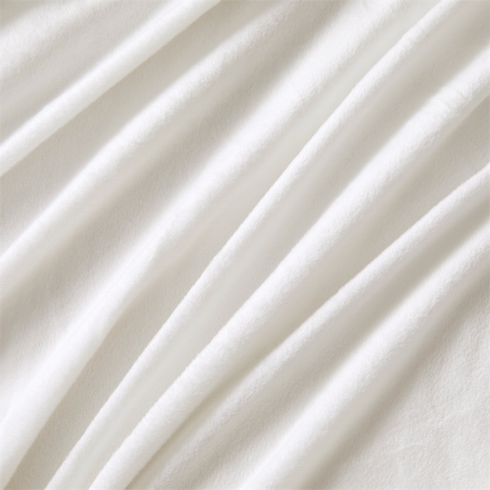 91家纺网 家纺一手货源 找家纺 骏腾 2022新款酒店轻奢刺绣水晶绒宝宝绒单床笠 白色