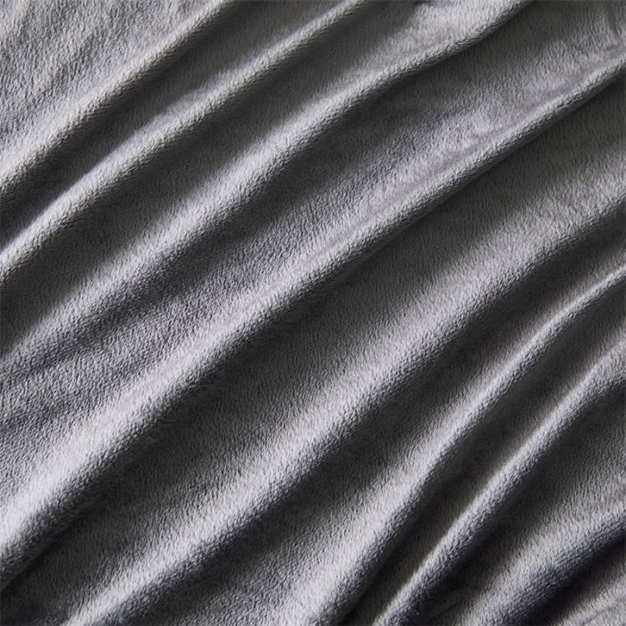 91家纺网 家纺一手货源 找家纺 骏腾 2022新款酒店轻奢刺绣水晶绒宝宝绒单床笠 深灰