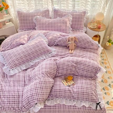 91家纺网 家纺一手货源 找家纺 （总）二八年华 2022新款牛奶绒四件套-冰淇淋