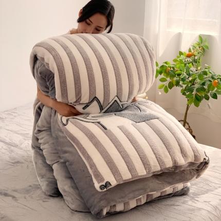 91家纺网 家纺一手货源 找家纺 （总）慕尚 2022新款5D雪花绒单品被套