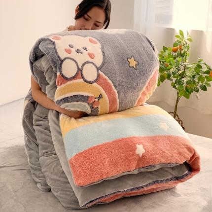 91家纺网 家纺一手货源 找家纺 （总）慕尚 2022新款5D雪花绒单品被套