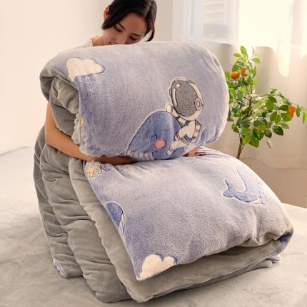 91家纺网 家纺一手货源 找家纺 （总）慕尚 2022新款5D雪花绒单品被套