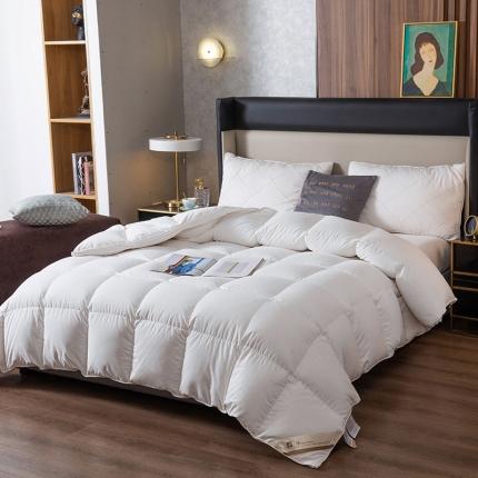 91家纺网 家纺一手货源 找家纺 洁蚕居 2021新款考拉绒鹅绒被 本白