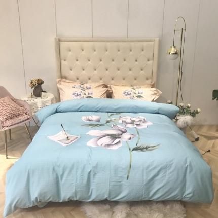 馨蕊2021秋冬新品50支贡缎全棉印花四件套 花语