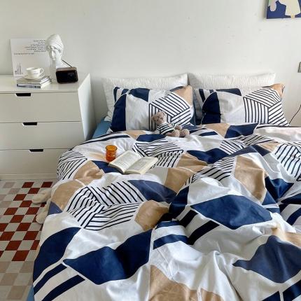 盛馨家纺 2023新款复古风情13372全棉四件套 时尚空间