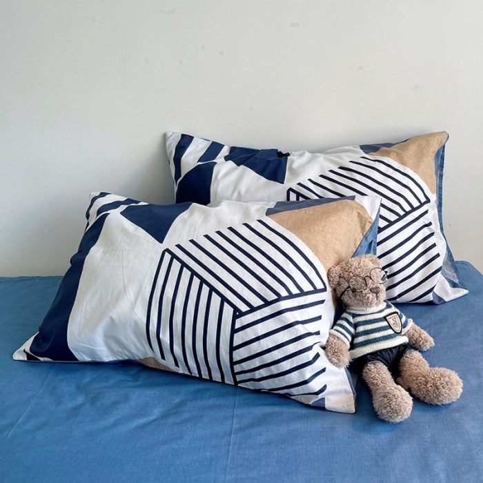 91家纺网 家纺一手货源 找家纺 盛馨家纺 2023新款复古风情13372全棉四件套 时尚空间