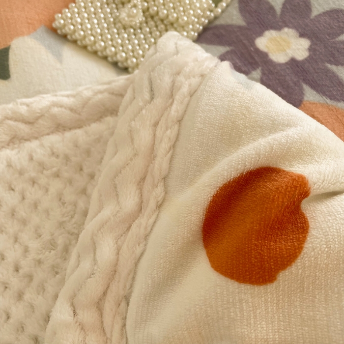 91家纺网 家纺一手货源 找家纺 慕尚 2022新款牛奶绒贝贝绒三层加厚毛毯 花海