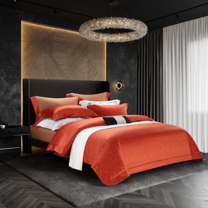 91家纺网 家纺一手货源 找家纺 （总）赫本 2025新款140支色织全棉大提花四件套