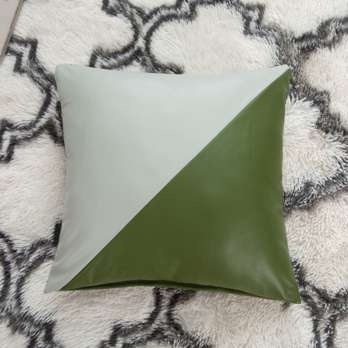 91家纺网 家纺一手货源 找家纺 兴妮雅家纺2021新款纯色皮沙发笠 碧绿