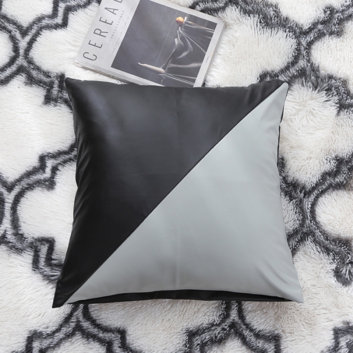 91家纺网 家纺一手货源 找家纺 兴妮雅家纺2021新款纯色皮沙发笠 黑色