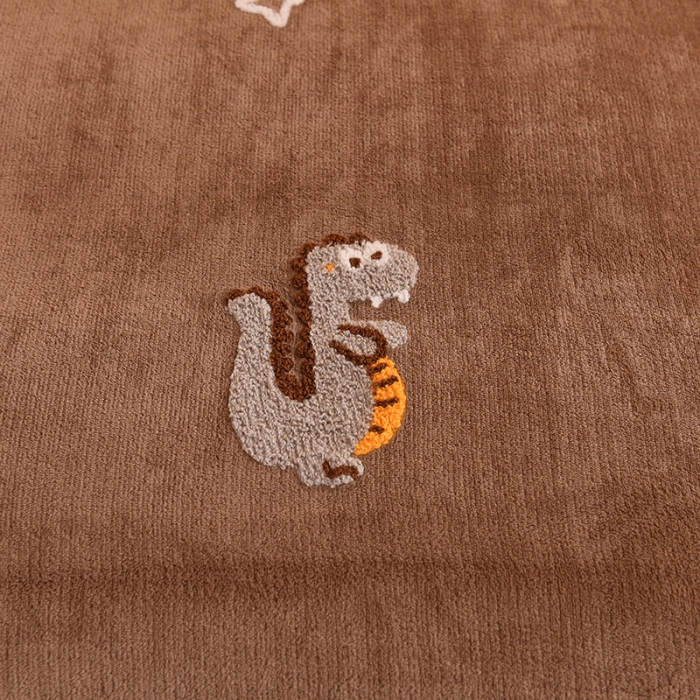 91家纺网 家纺一手货源 找家纺 甜之梦 2025新款毛巾绣牛奶绒单被套 乖乖龙奶茶咖