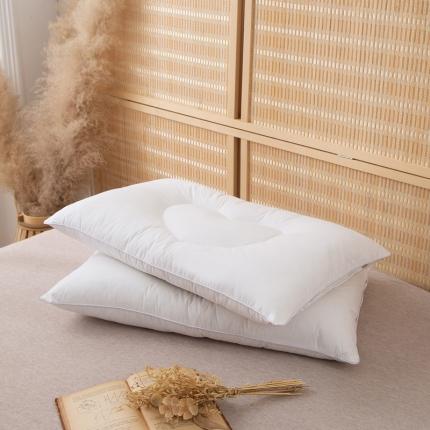 91家纺网 家纺一手货源 找家纺 （总）锦绣万家 2021新款全棉分区定型枕水洗羽丝绒护颈枕