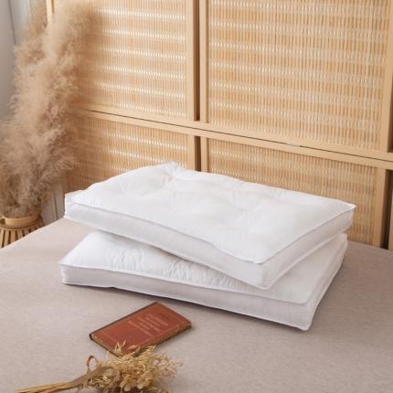 91家纺网 家纺一手货源 找家纺 （总）锦绣万家 2021新款全棉分区定型枕水洗羽丝绒护颈枕