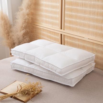 91家纺网 家纺一手货源 找家纺 （总）锦绣万家 2021新款全棉分区定型枕水洗羽丝绒护颈枕