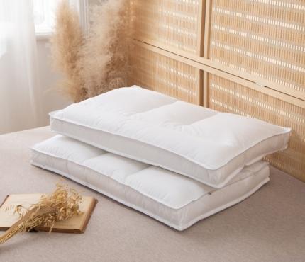 91家纺网 家纺一手货源 找家纺 （总）锦绣万家 2021新款全棉分区定型枕水洗羽丝绒护颈枕