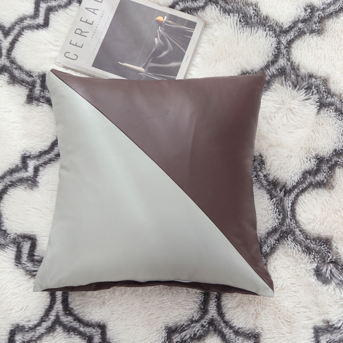 91家纺网 家纺一手货源 找家纺 兴妮雅家纺2021新款纯色皮沙发笠 咖啡