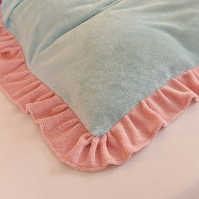 91家纺网 家纺一手货源 找家纺 甜之梦 2025新款毛巾绣牛奶绒单被套 小熊宝可梦嫩绿